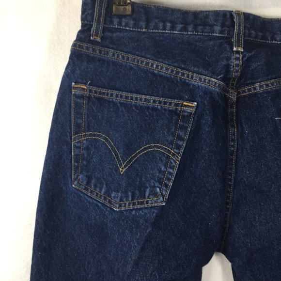 Levi's 505 Jeans Regular Fit Dark Blue Denim - Picture 5 of 11